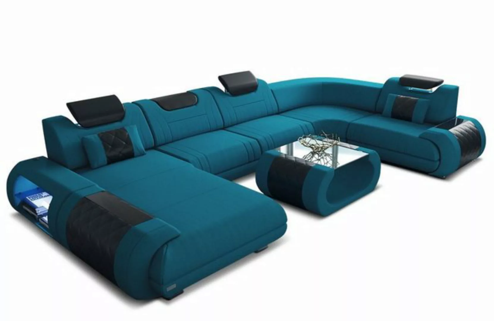 Sofa Dreams Wohnlandschaft Polster Stoff Sofa Rimini U Form M Mikrofaser St günstig online kaufen