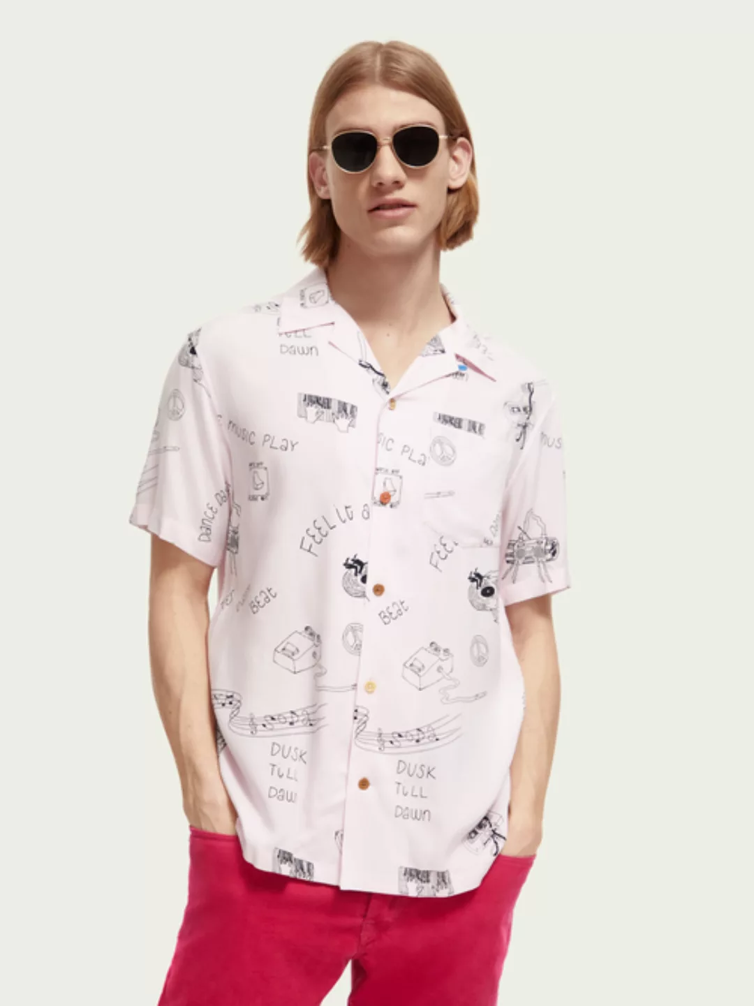 Maison Scotch Regular fit printed camp shirt günstig online kaufen