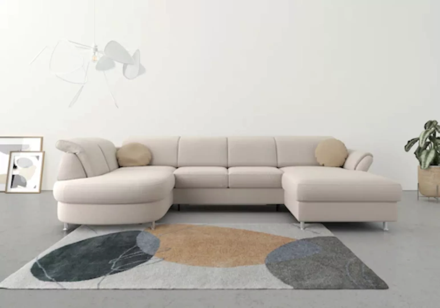 sit&more Wohnlandschaft Apulia U-Form, wahlweise Bettfunktion, Bettkasten u günstig online kaufen