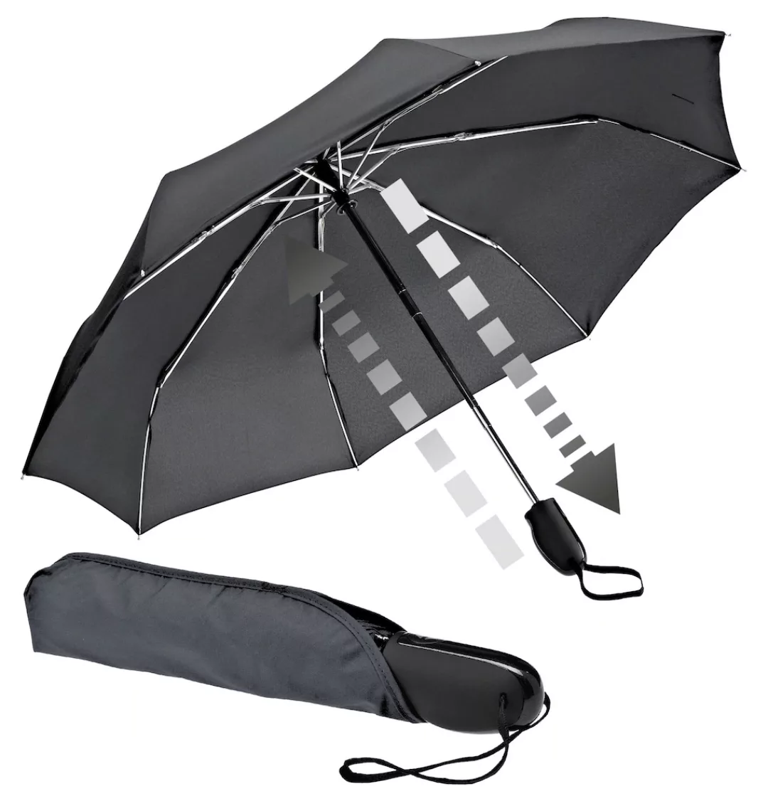 EuroSCHIRM Taschenregenschirm "Automatik 32S7, anthrazit" günstig online kaufen