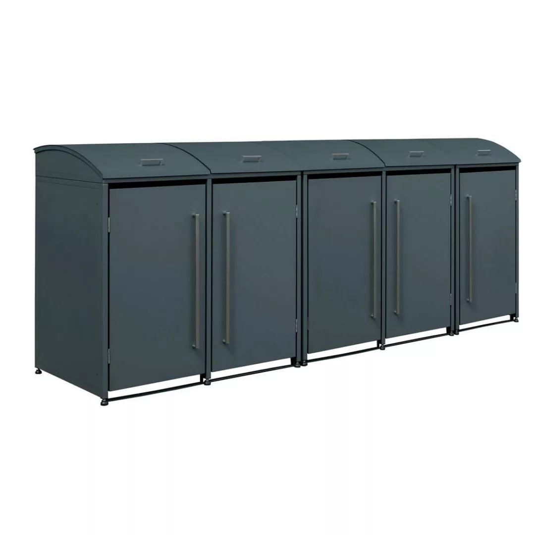 Westmann Mülltonnenbox Moderna 5 x 240 l Anthrazit 83 cm x 350 cm x 135 cm günstig online kaufen