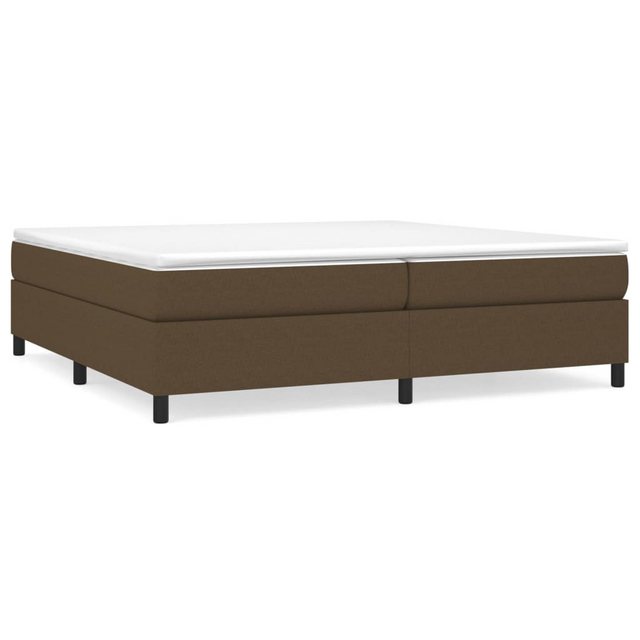 vidaXL Boxspringbett, Boxspringbett mit Matratze Dunkelbraun 200x200 cm Sto günstig online kaufen