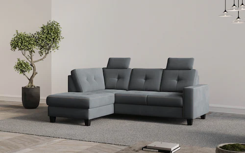 Places of Style Ecksofa »Varese«, Kreuznaht in beige günstig online kaufen