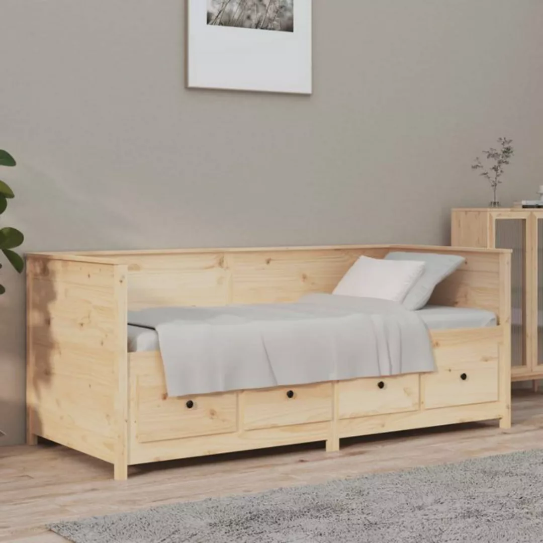 vidaXL Gästebett Tagesbett 75x190 cm Massivholz Kiefer Bett Bettgestell Gäs günstig online kaufen