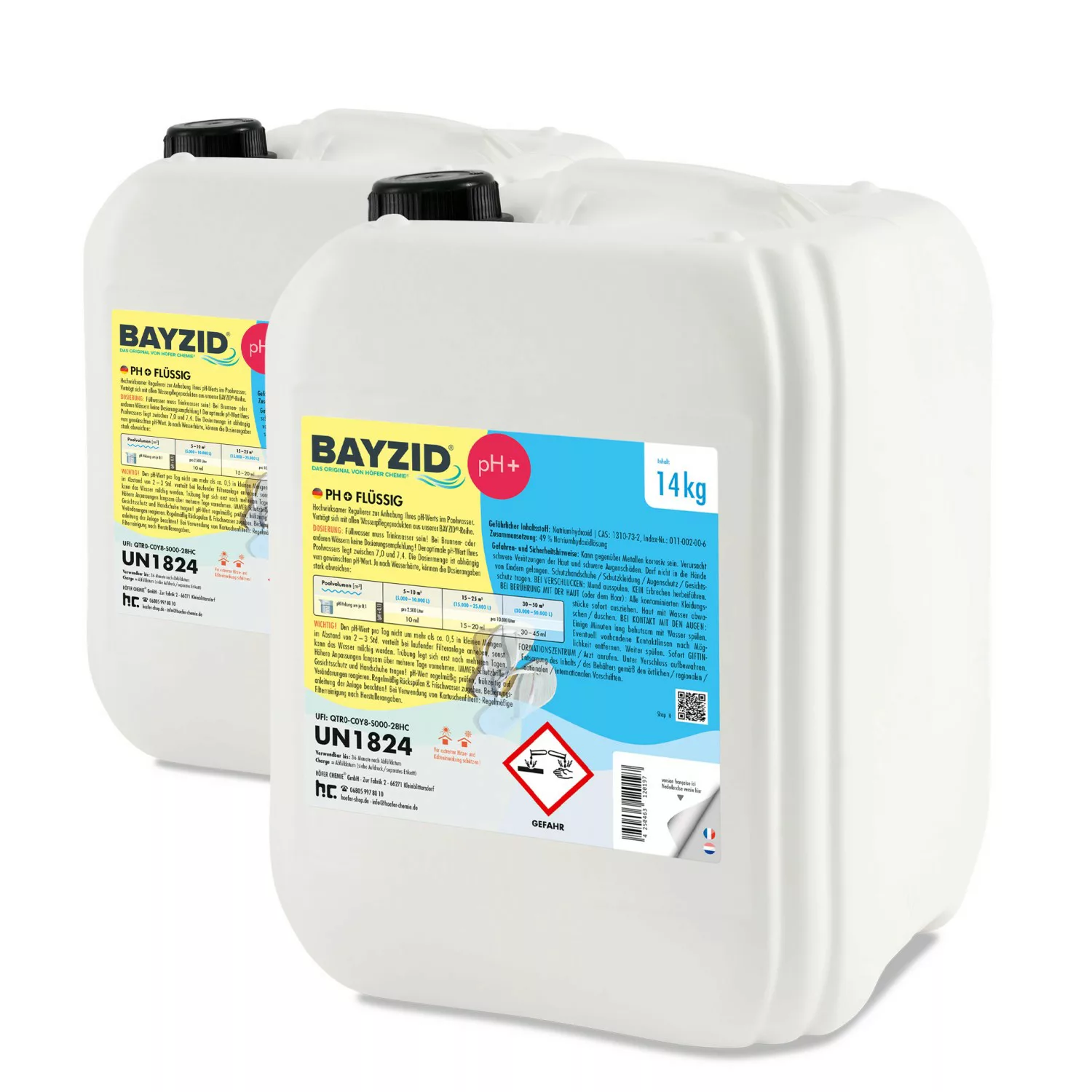 Bayzid pH Plus Flüssig 2 x 14kg günstig online kaufen