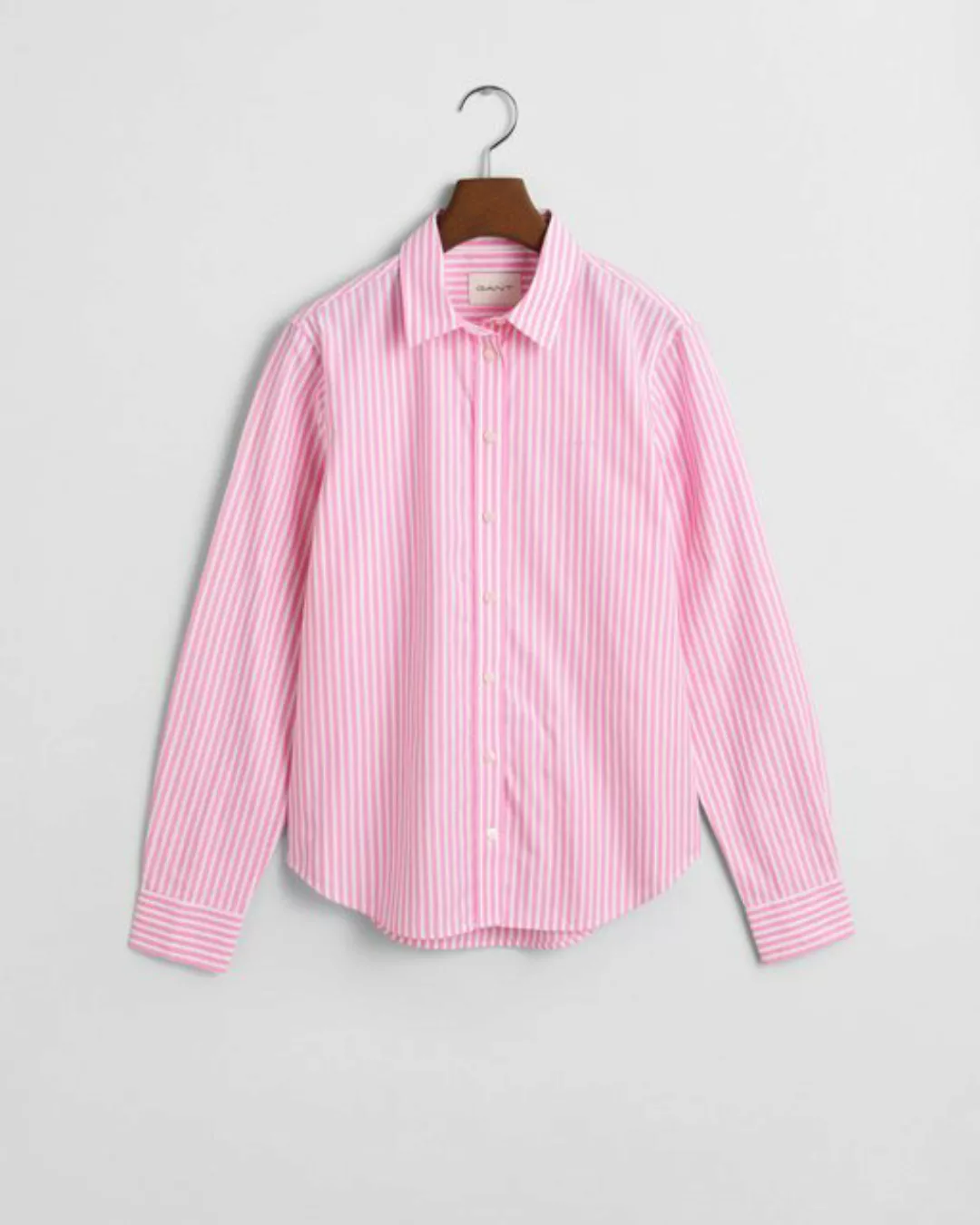 Gant Blusenshirt REG POPLIN STRIPED SHIRT, CANDY PINK günstig online kaufen