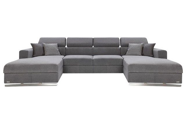 JVmoebel Ecksofa Wohnlandschaft Bettfunktion Stoff Ecksofa U-Form Couch, Ma günstig online kaufen