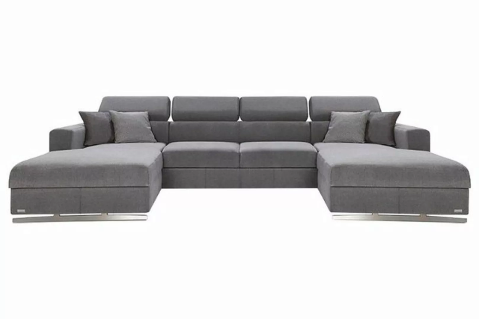 JVmoebel Ecksofa Wohnlandschaft Bettfunktion Stoff Ecksofa U-Form Couch, Ma günstig online kaufen