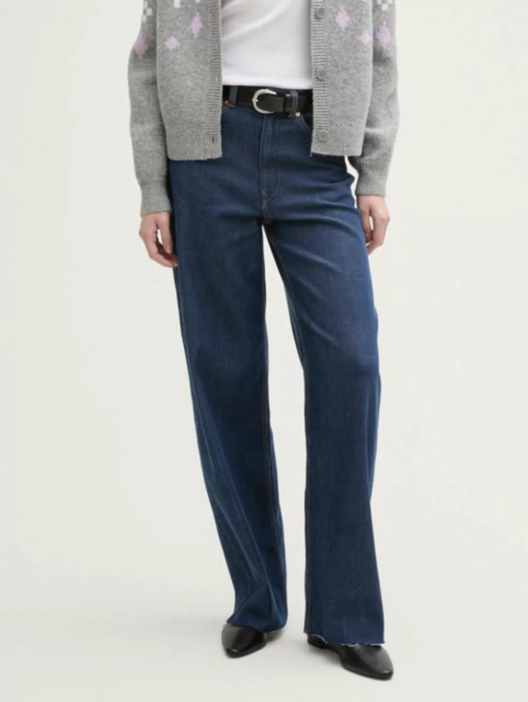 TOM TAILOR Denim Weite Jeans Wide Leg Jeans mit Stretch-Anteil günstig online kaufen