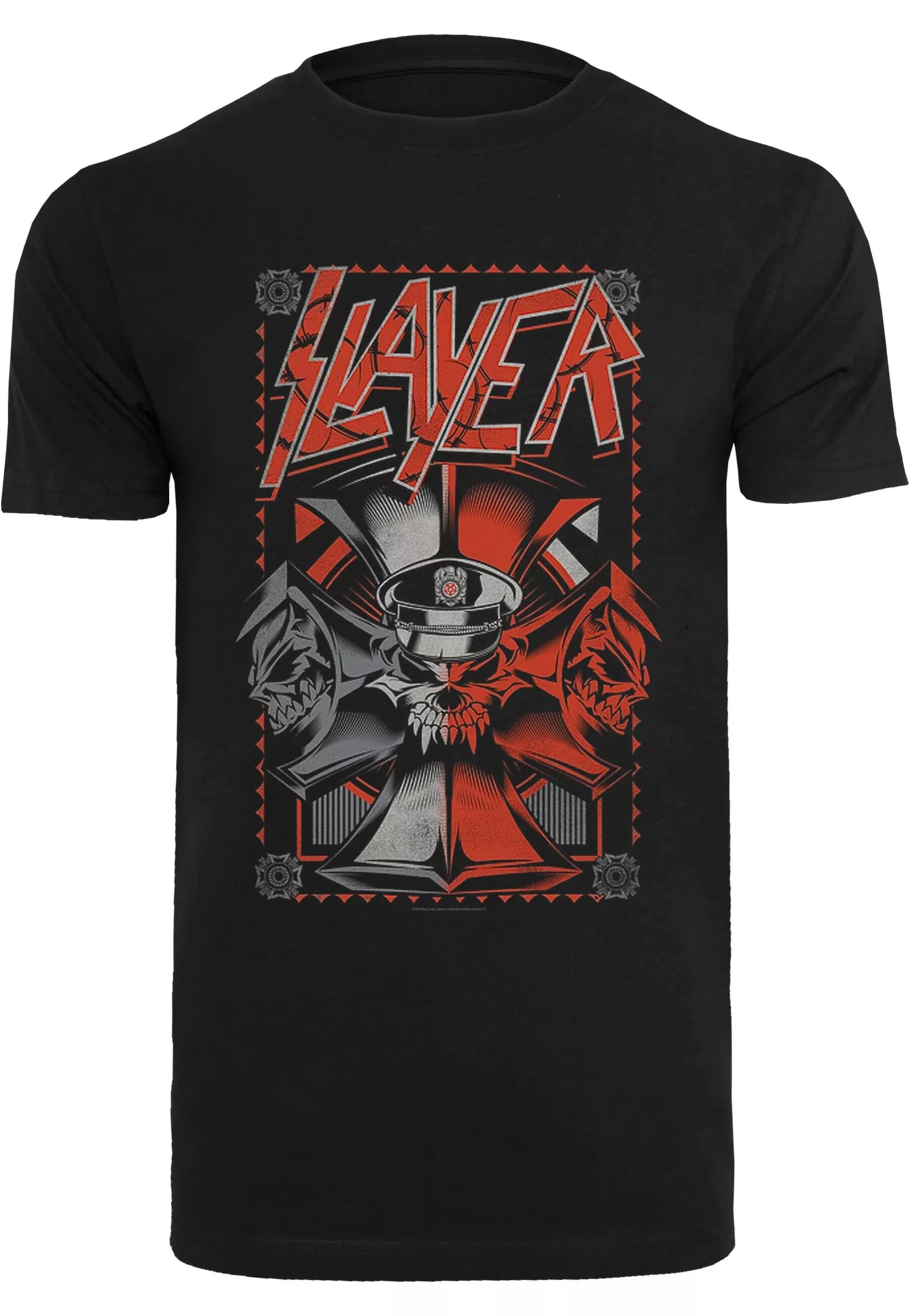 Merchcode T-Shirt "Merchcode Herren Slayer - Propaganda T-Shirt Round Neck" günstig online kaufen