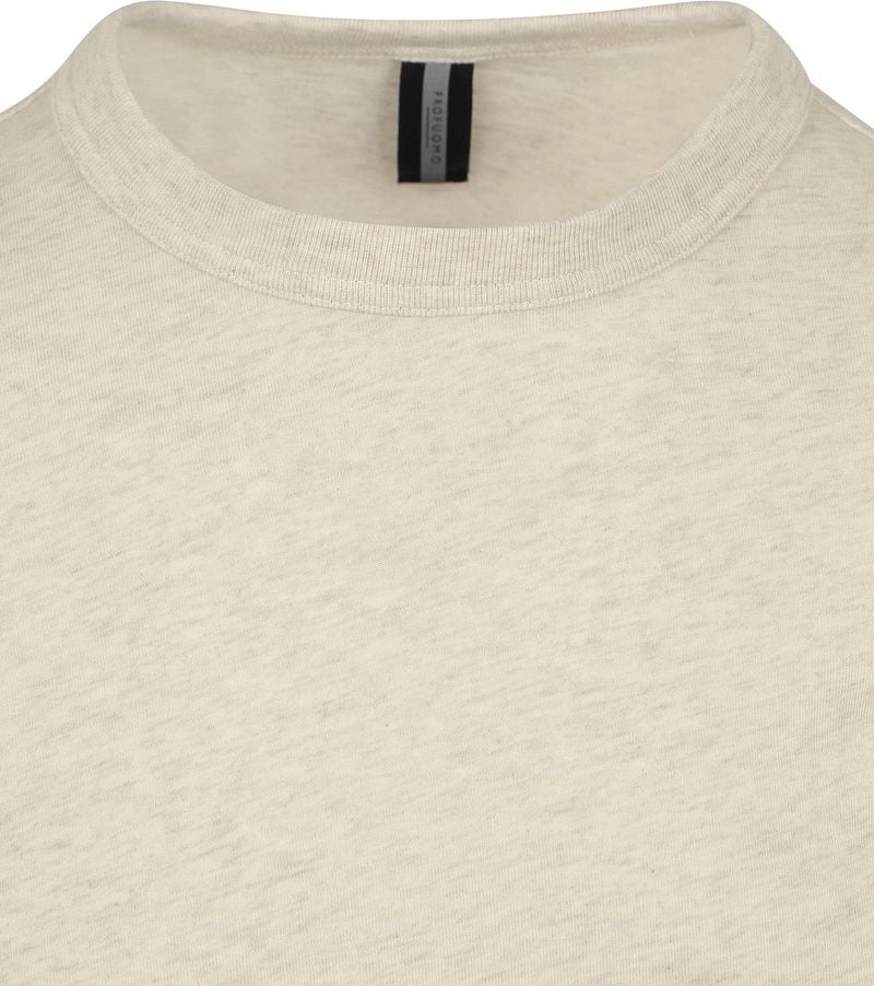 Profuomo Longsleeve T-Shirt Ecru - Größe M günstig online kaufen