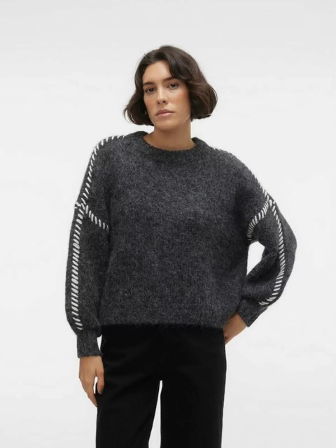 Vero Moda Rundhalspullover ZEN (1-tlg) Weiteres Detail günstig online kaufen