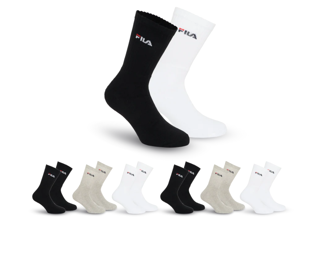 Fila Basicsocken, (6er Pack), mit eingestrickem Logo günstig online kaufen