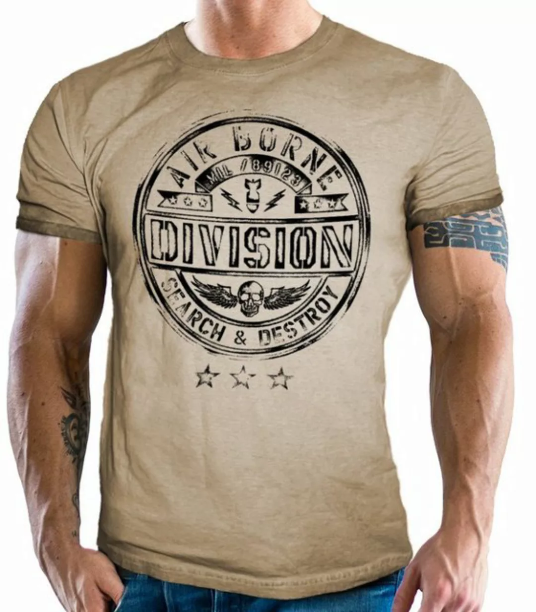 GASOLINE BANDIT® T-Shirt für Airborne Racing US-Airforce Fans: Vintage Air günstig online kaufen