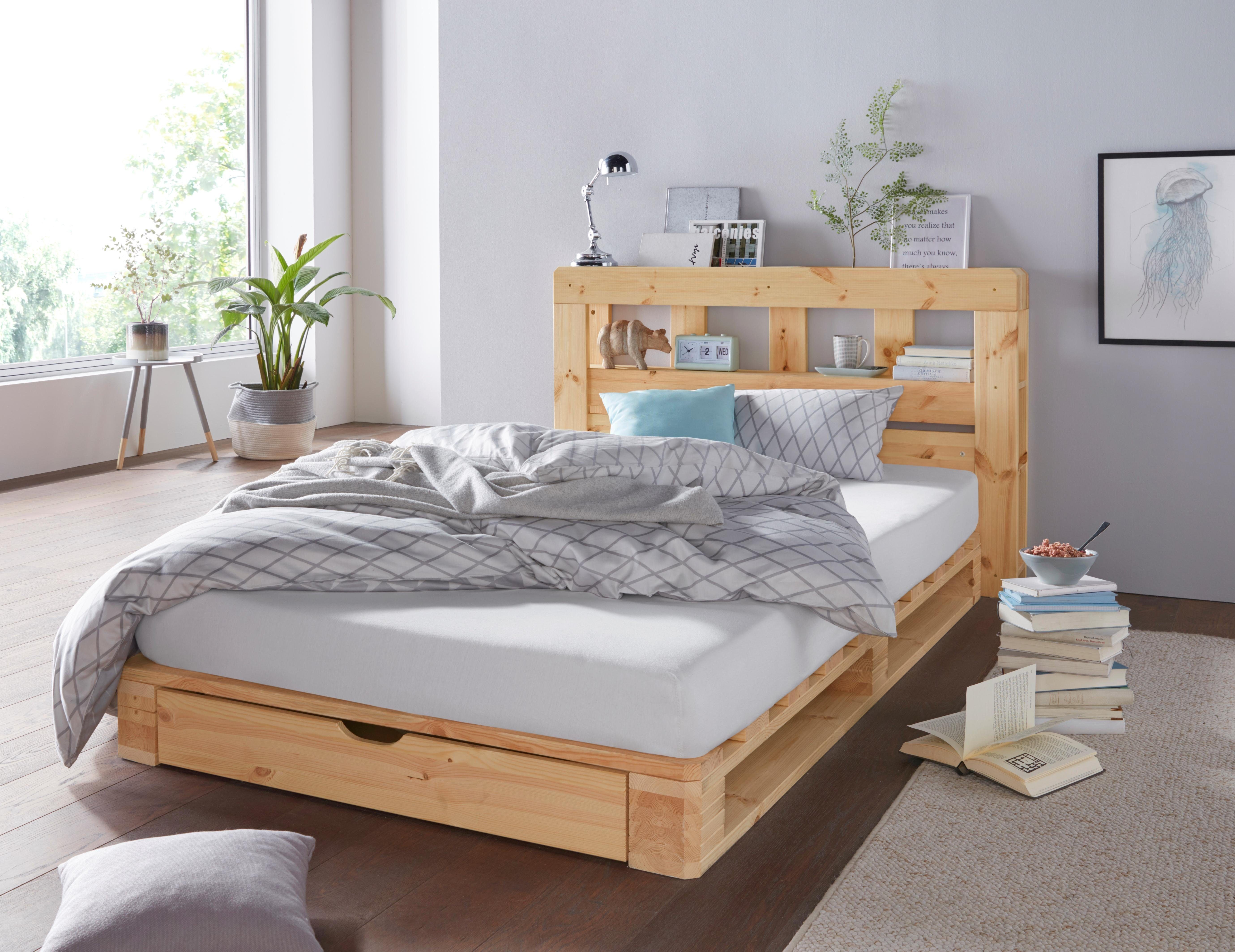 Home affaire Kopfteil ""ALASCO Zoll", für Palettenbett Alasco, aus Massivho günstig online kaufen