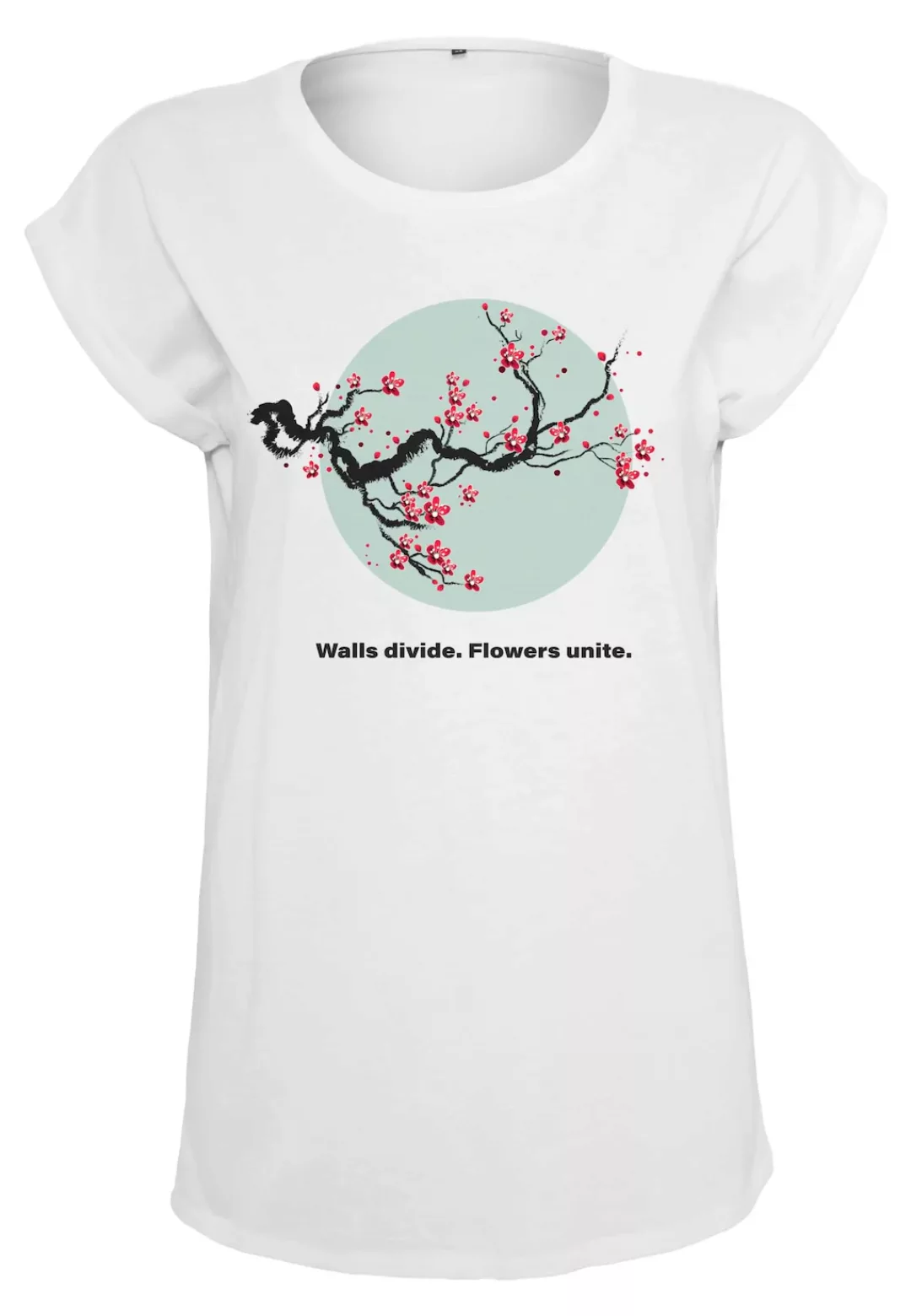 MisterTee T-Shirt "MisterTee Damen Ladies Flowers Unite Tee" günstig online kaufen