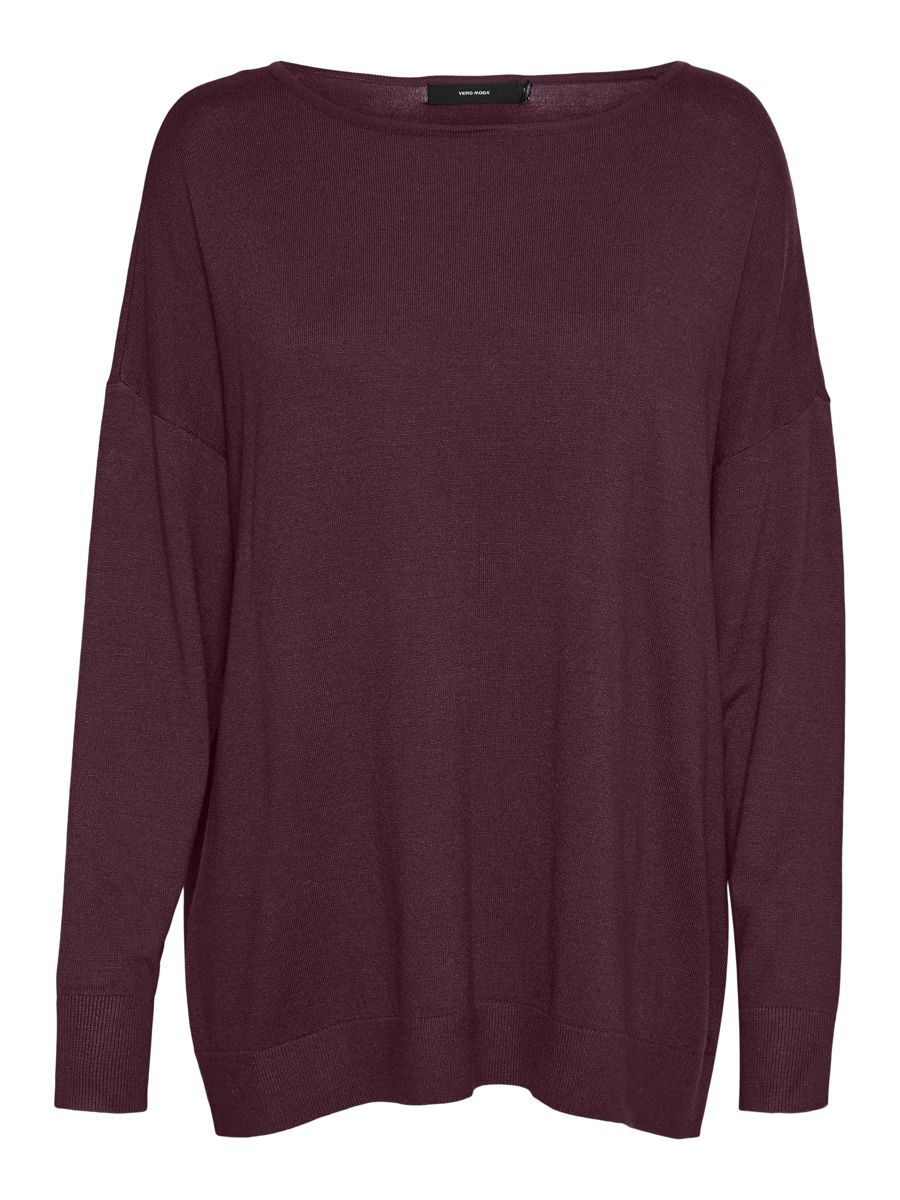 VERO MODA Boxy U-boot-ausschnitt Bluse Damen Violett günstig online kaufen