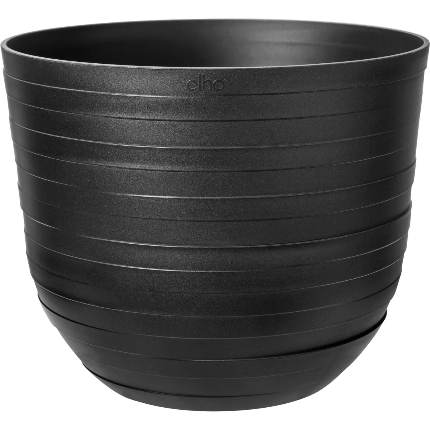 Elho Blumentopf Fuente Rings Ø 38 cm x 31 cm Onyx Schwarz günstig online kaufen