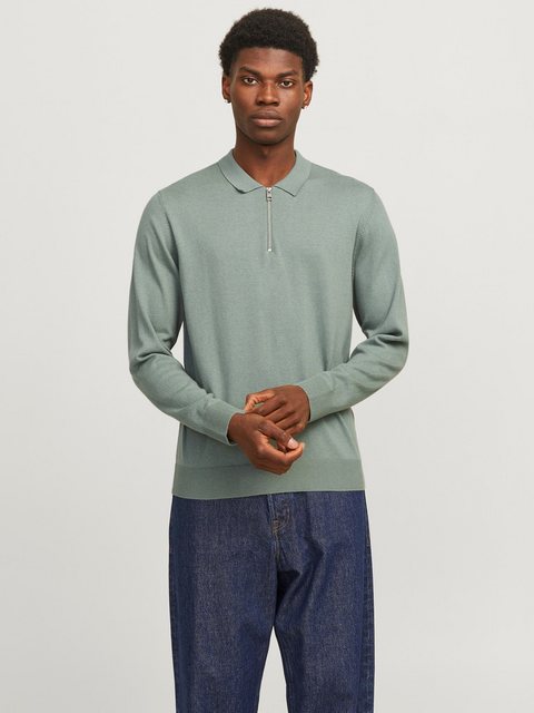 Jack & Jones Polokragenpullover JJEEMIL KNIT POLO HALF ZIP LS NOOS mit Polo günstig online kaufen