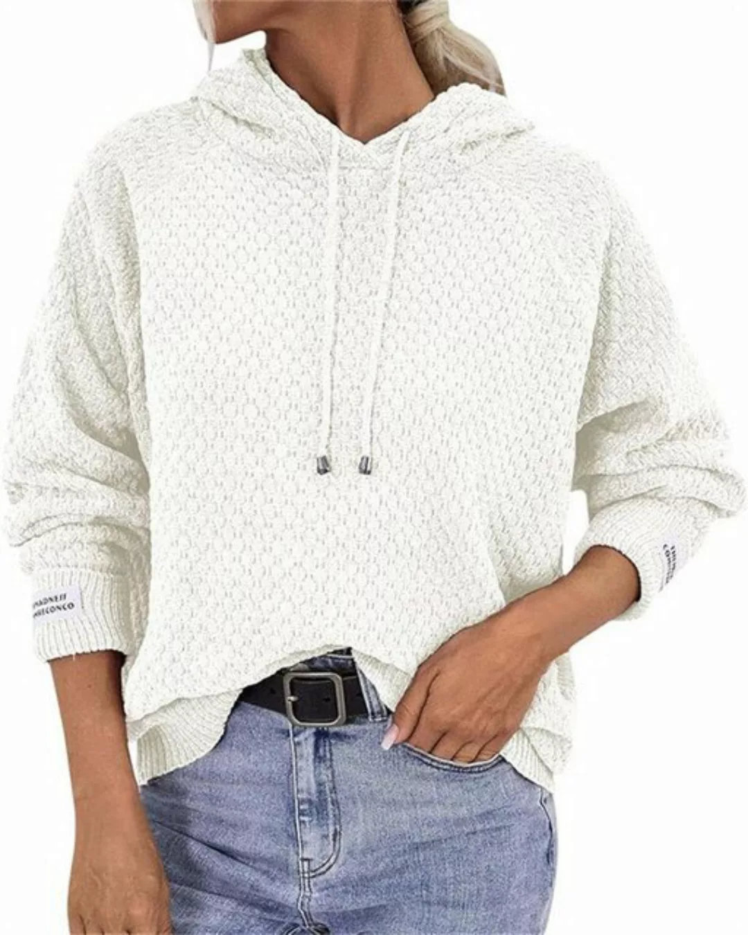 AFAZ New Trading UG Langarmshirt Strickpullover Damen-Pullover mit Kapuze u günstig online kaufen