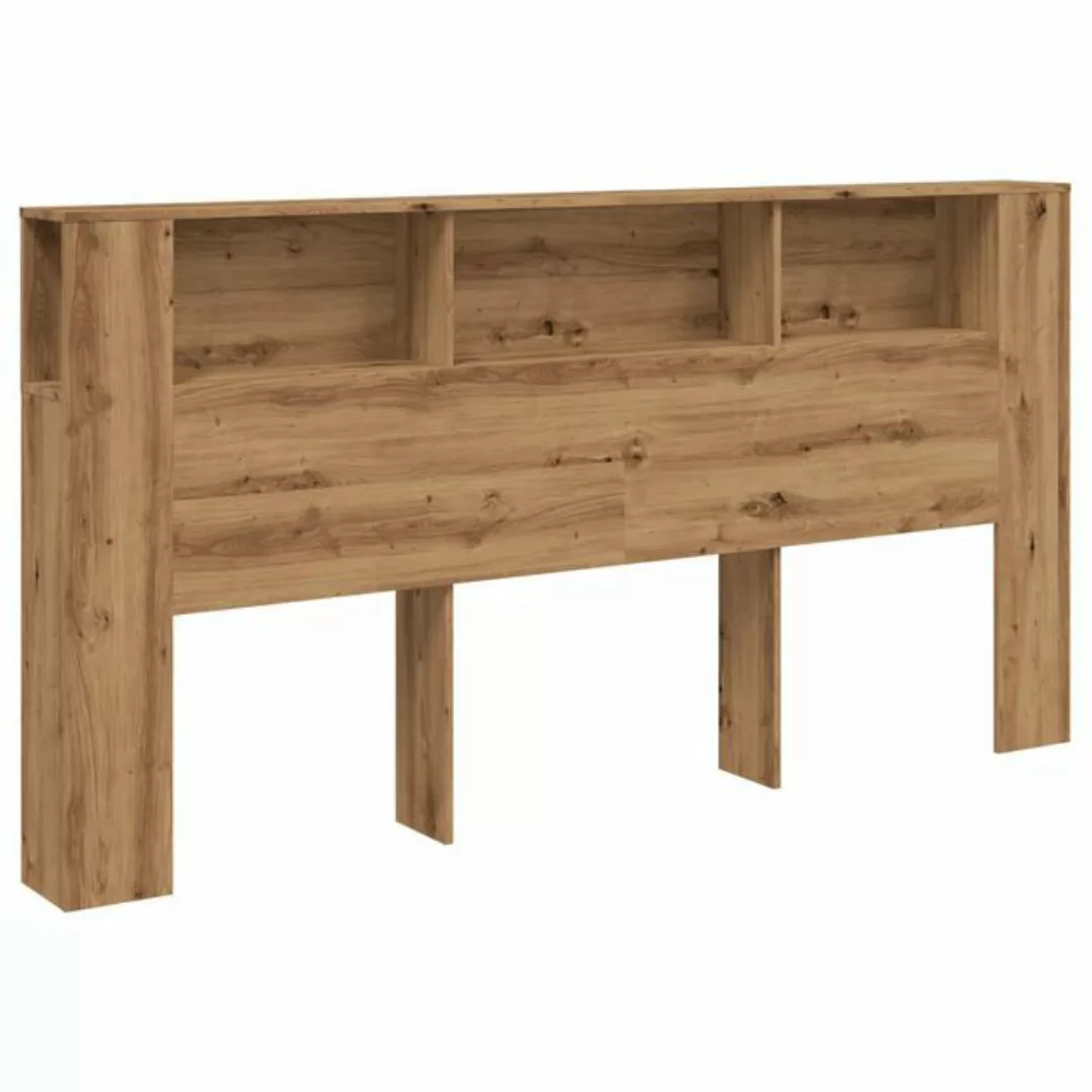 vidaXL Fächerschrank Bett-Kopfteil mit Ablagen Artisan-Eiche 200x18,5x102,5 günstig online kaufen