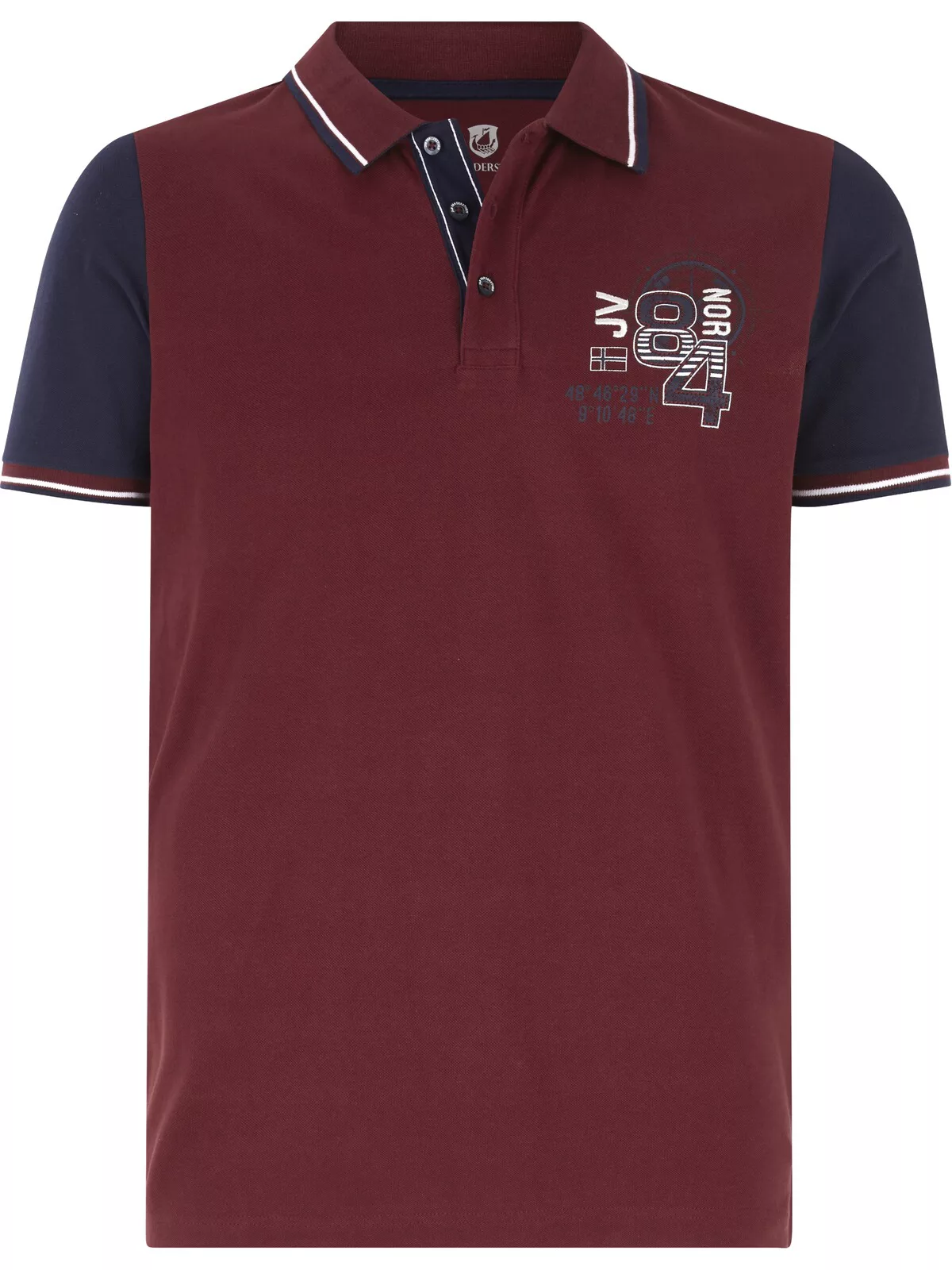 Jan Vanderstorm Poloshirt "Poloshirt OLEJORN", mit kontrastfarbenen Ärmeln günstig online kaufen