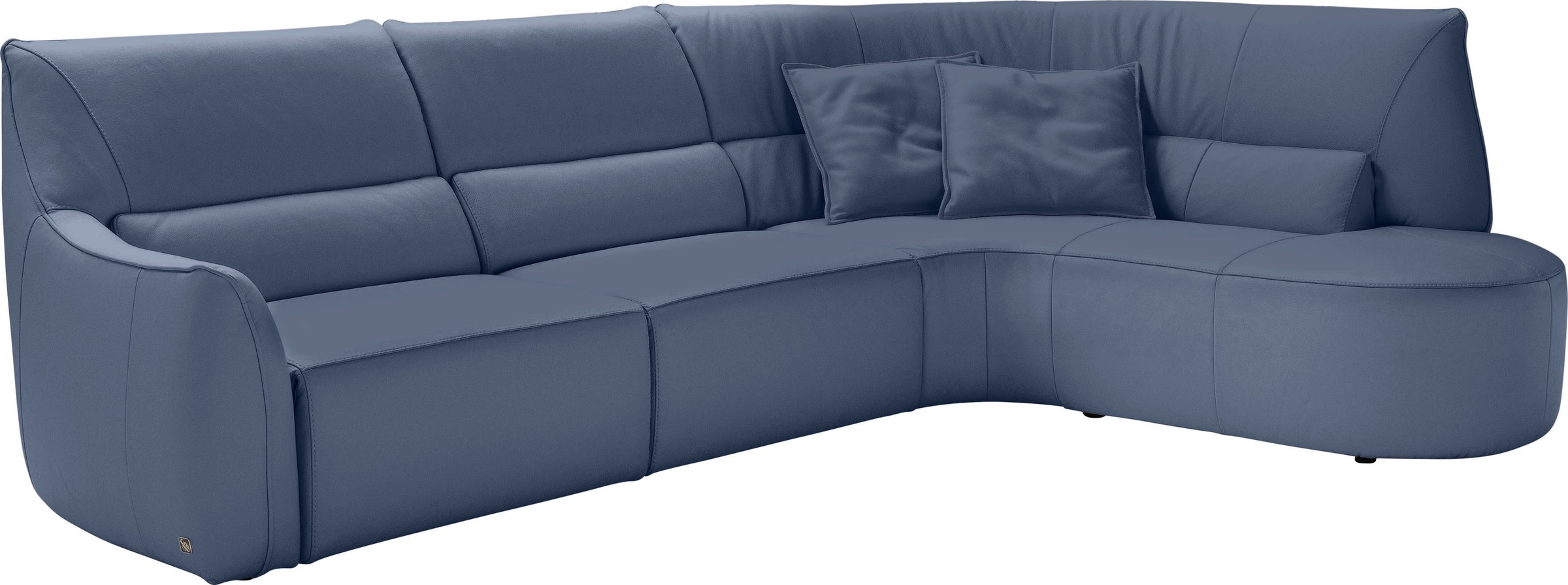 Egoitaliano Ecksofa »Puffy, extravagant & edel, Retro Designsofa, hoher Sit günstig online kaufen
