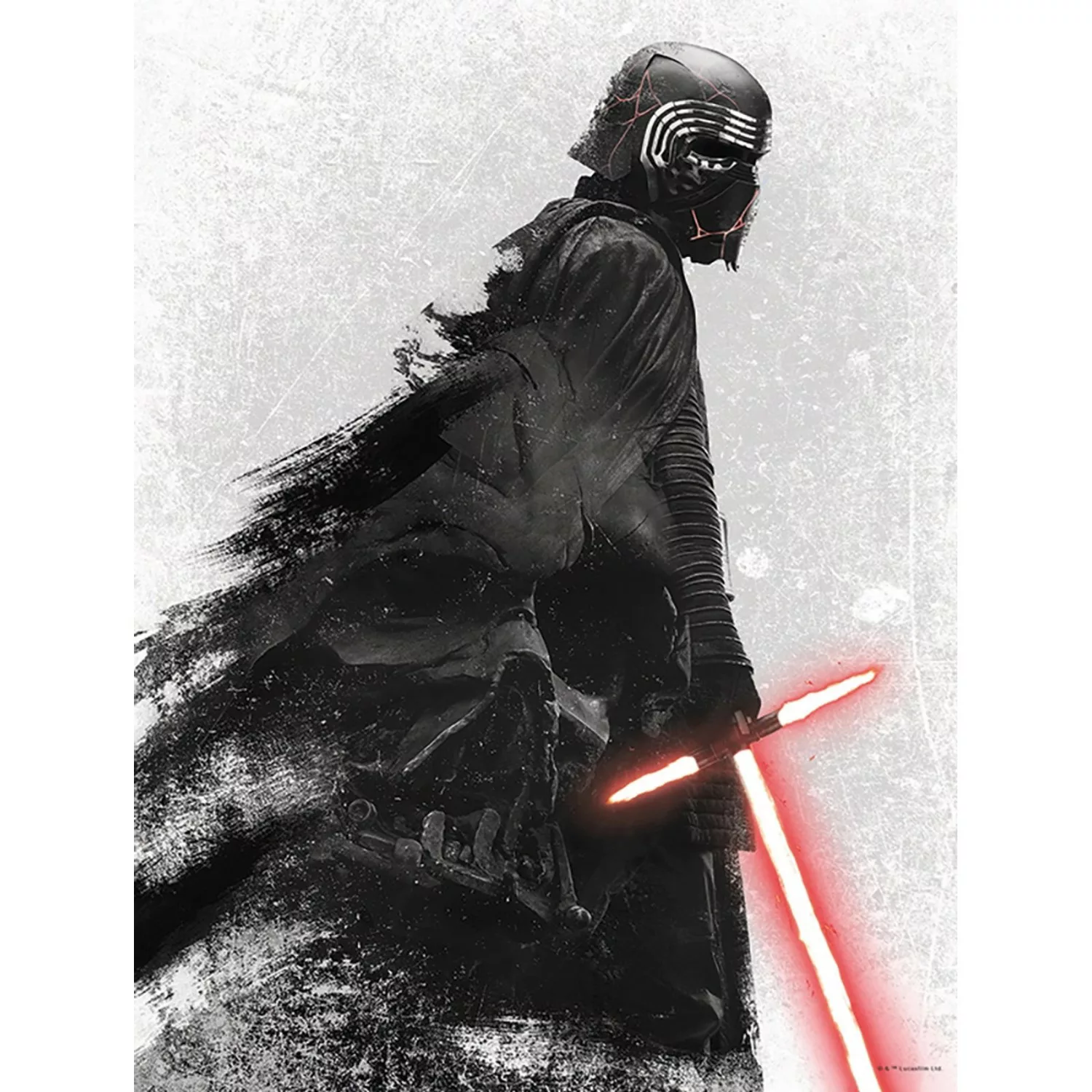 Disney Poster Star Wars Vader Schwarz-Weiß 30 x 40 cm 611663 günstig online kaufen