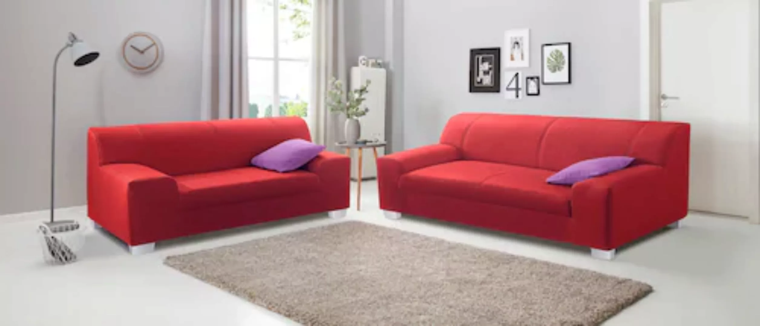 DOMO collection Polstergarnitur "Amando", (Spar-Set), bestehend aus 2er- un günstig online kaufen