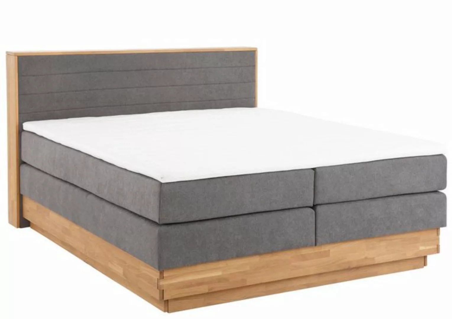 Home affaire Boxspringbett Cavan, Eiche, inkl. Bettkasten & Topper, verschi günstig online kaufen