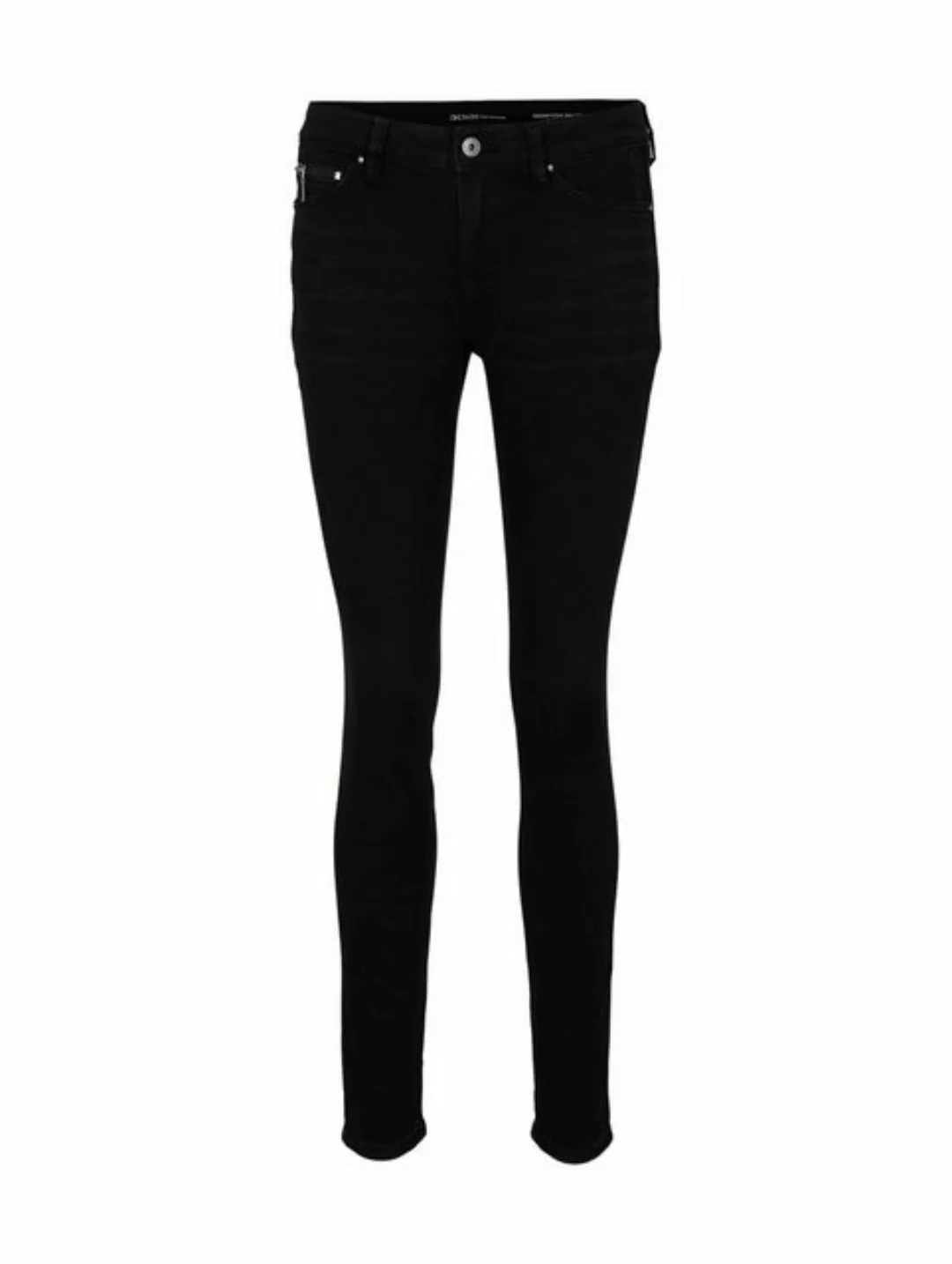 Tom Tailor Denim Damen Jeans JONA - Extra Skinny Fit - Schwarz - Clean Dark günstig online kaufen