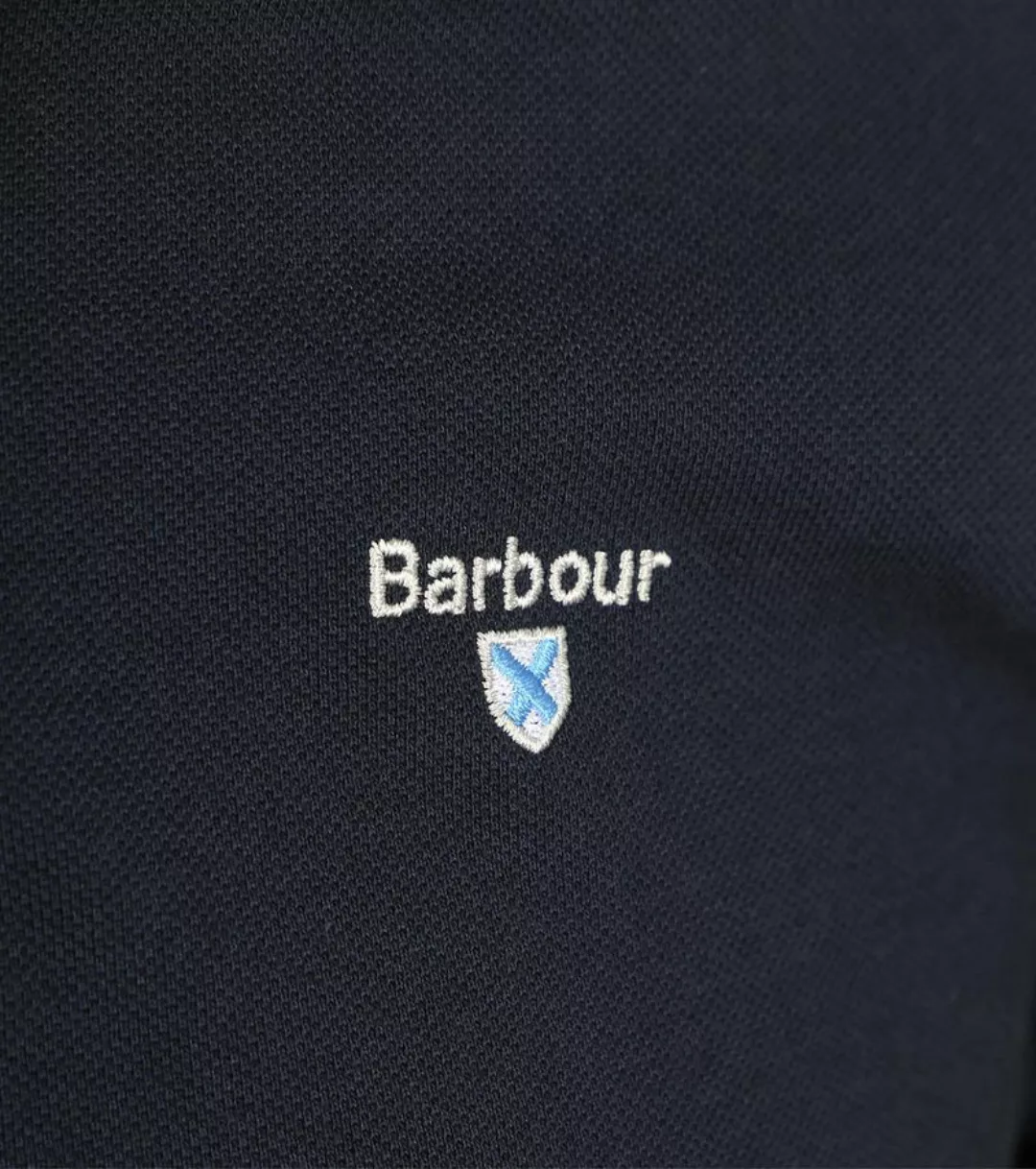 Barbour Tartan Pique Poloshirt Navy - Größe XL günstig online kaufen