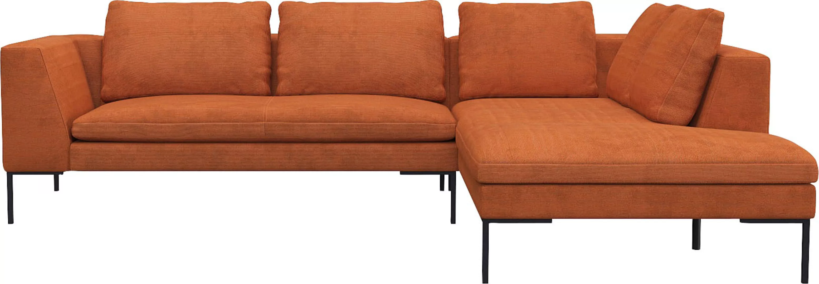 FLEXLUX Ecksofa »Loano, superbequemer Sitzkomfort durch Kaltschaum im Sitz« günstig online kaufen