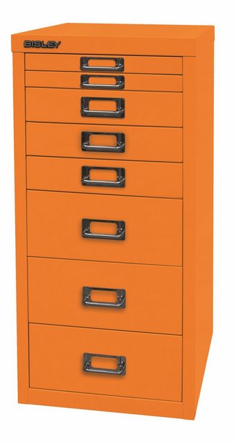 Bisley Aktenschrank MultiDrawer Schubladenschrank in Orange - Maße: H 59 x günstig online kaufen