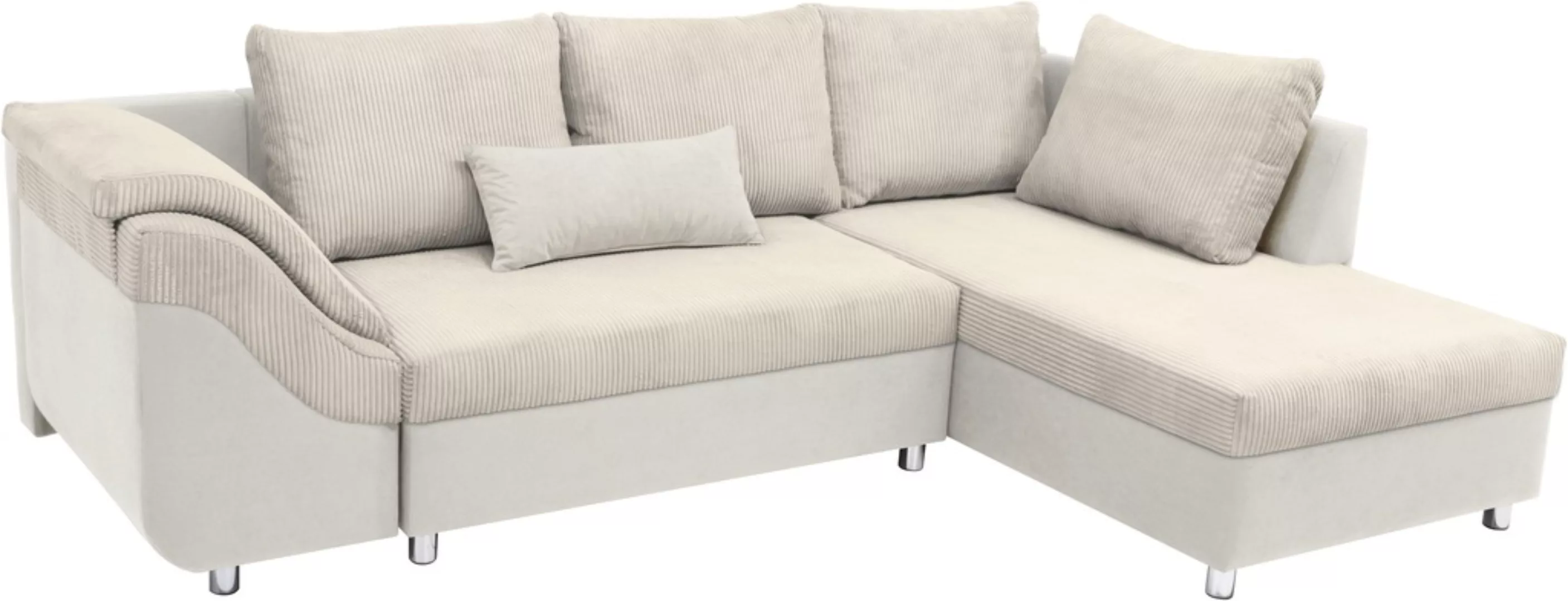 COLLECTION AB Ecksofa Sally L-Form, mit und ohne Bettfunktion, inklusive lo günstig online kaufen