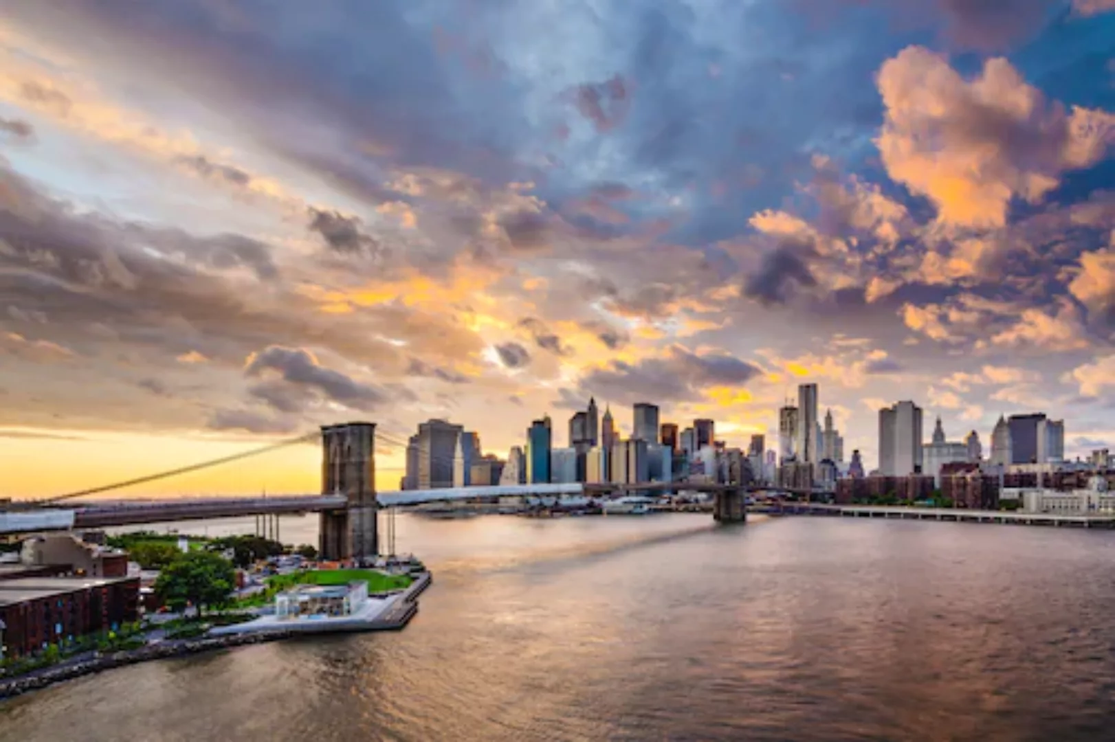Papermoon Fototapete »Brooklyn Bridge« günstig online kaufen