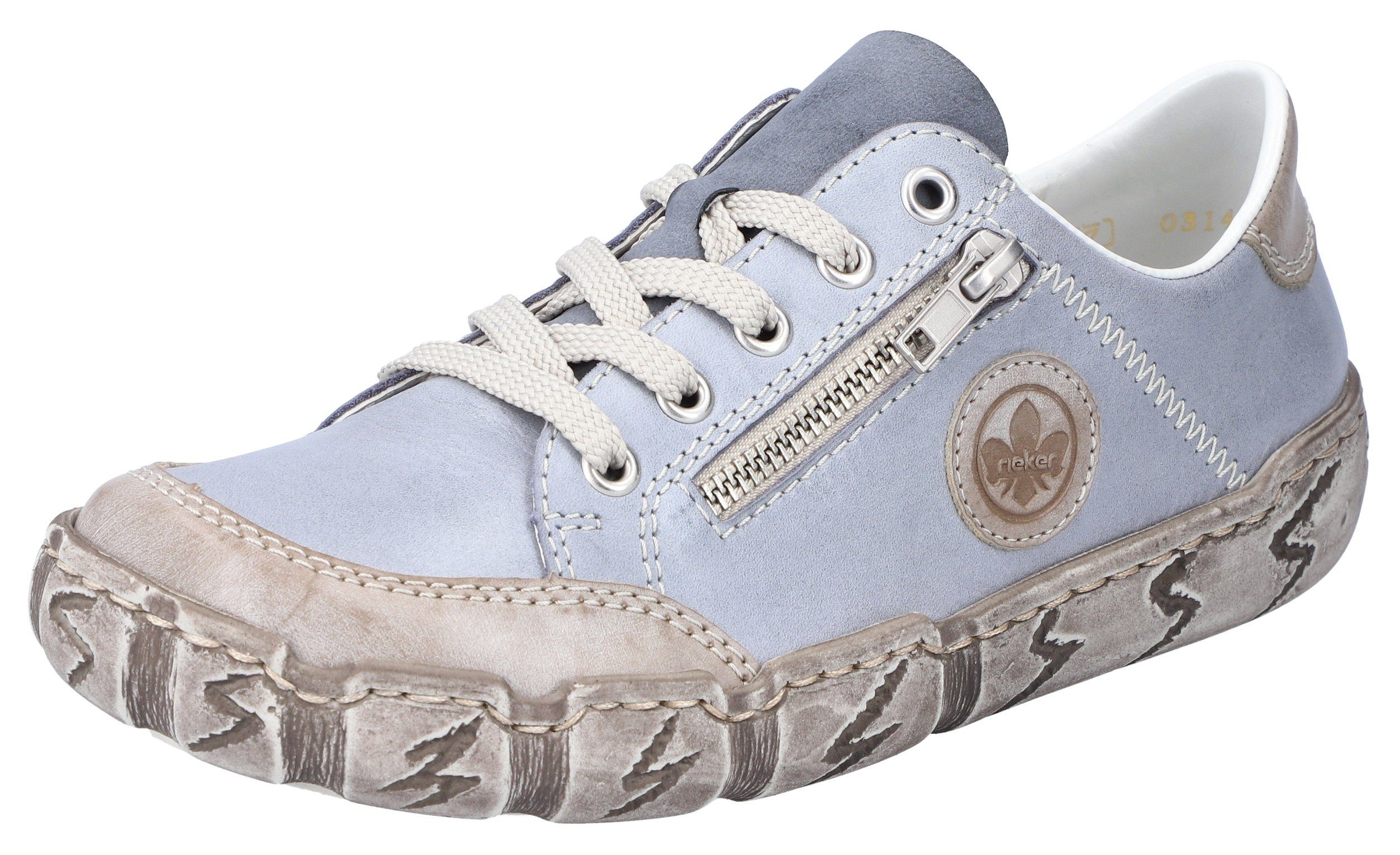 Rieker Sneaker mit Zierreißverschluss, Freizeitschuh, Halbschuh, günstig online kaufen
