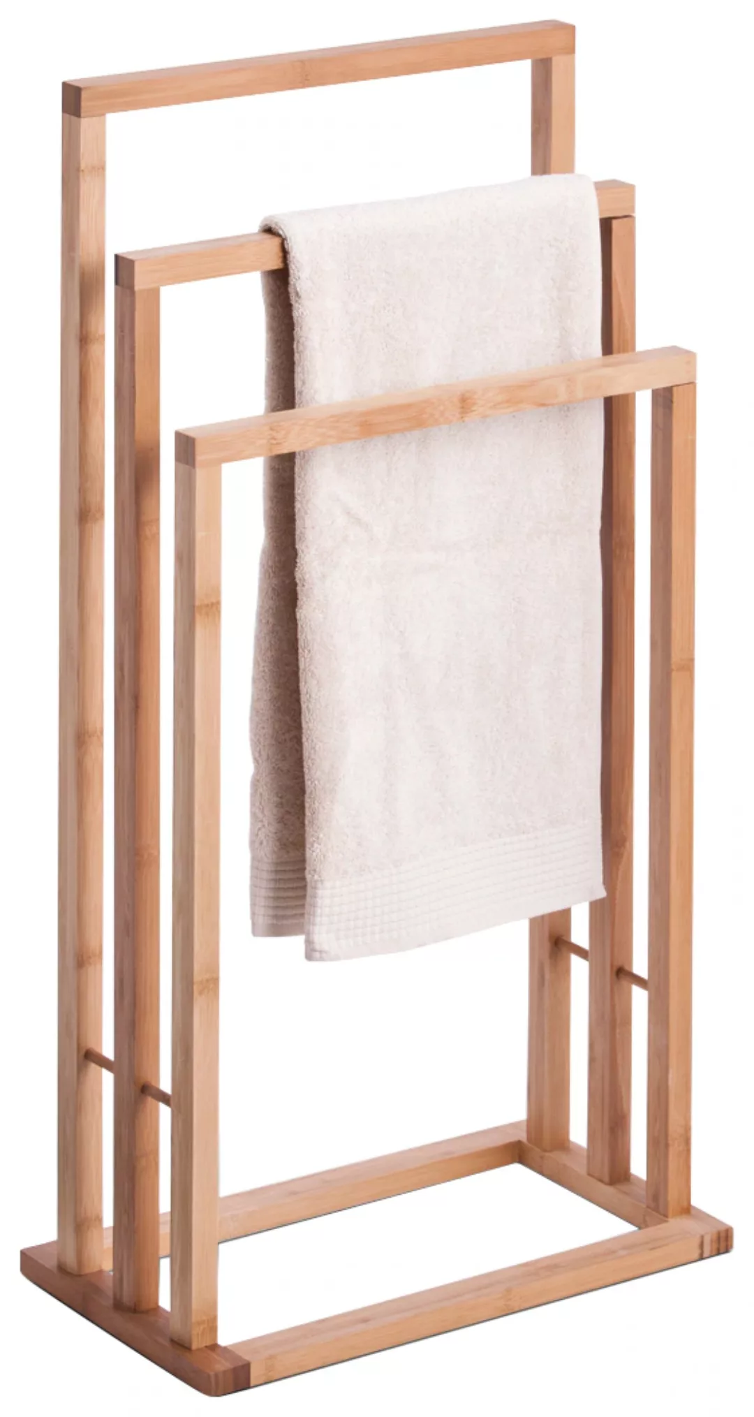 Zeller Present Handtuchständer, 3 Stangen, Bambus, 42x24x81,5 cm günstig online kaufen