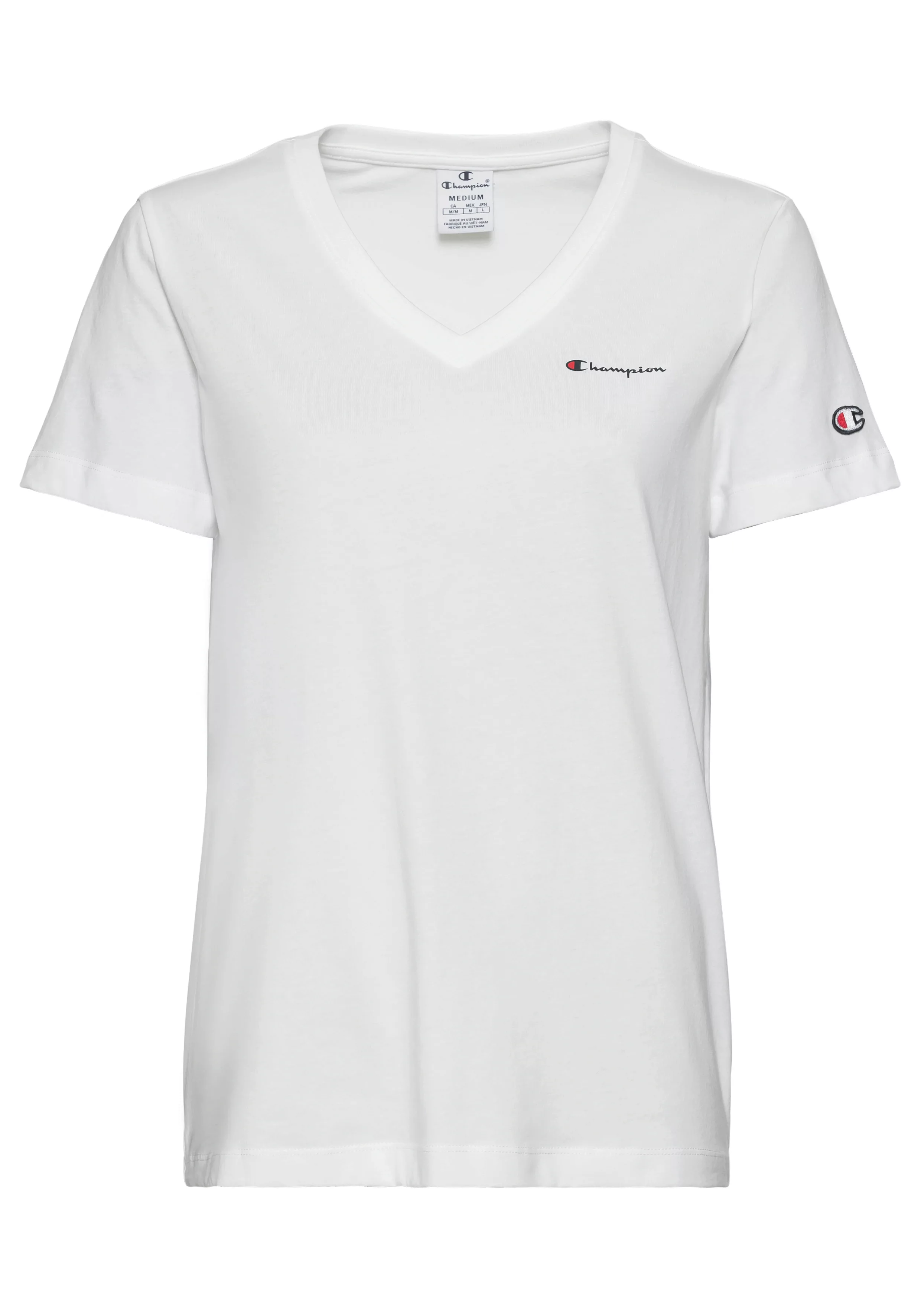 Champion Kurzarmshirt V-Neck T-Shirt WHT günstig online kaufen