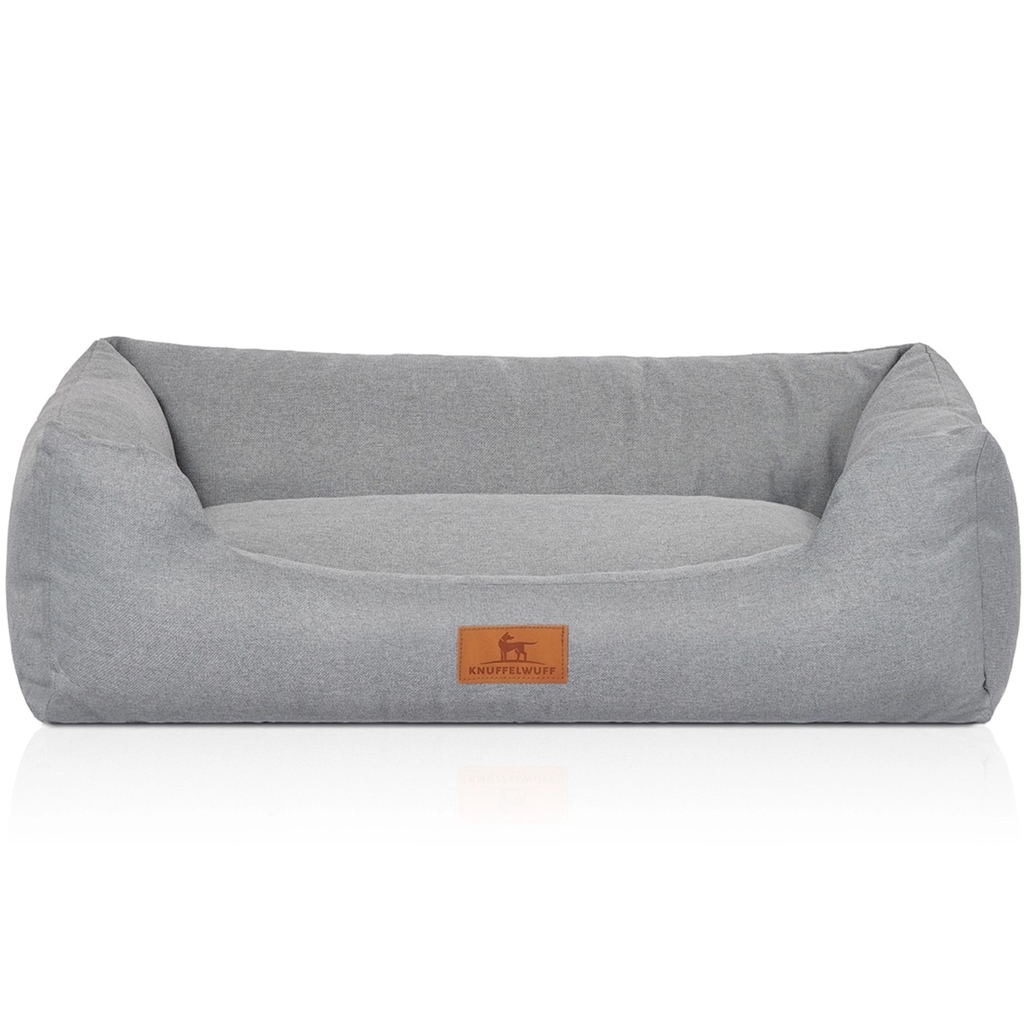 Knuffelwuff Hundebett Emma Velours M-L 85 x 63cm Petrol günstig online kaufen