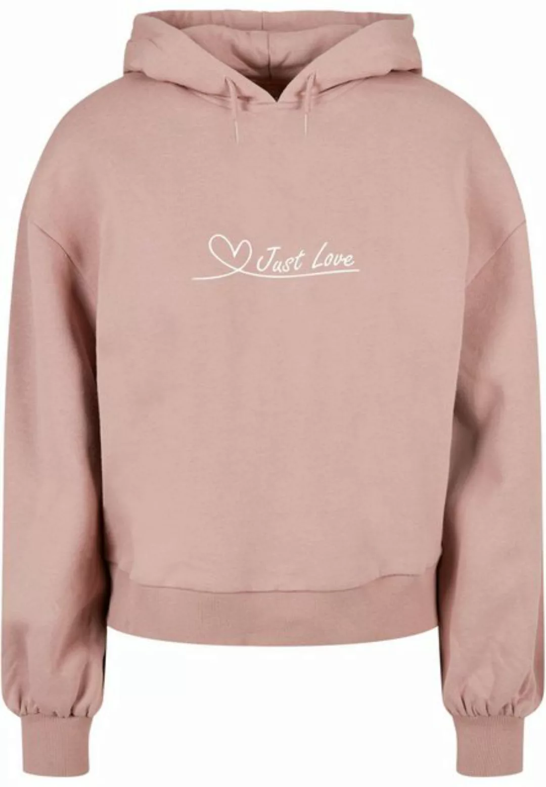 Merchcode Kapuzenpullover Merchcode Damen Ladies Just love Organic Oversize günstig online kaufen