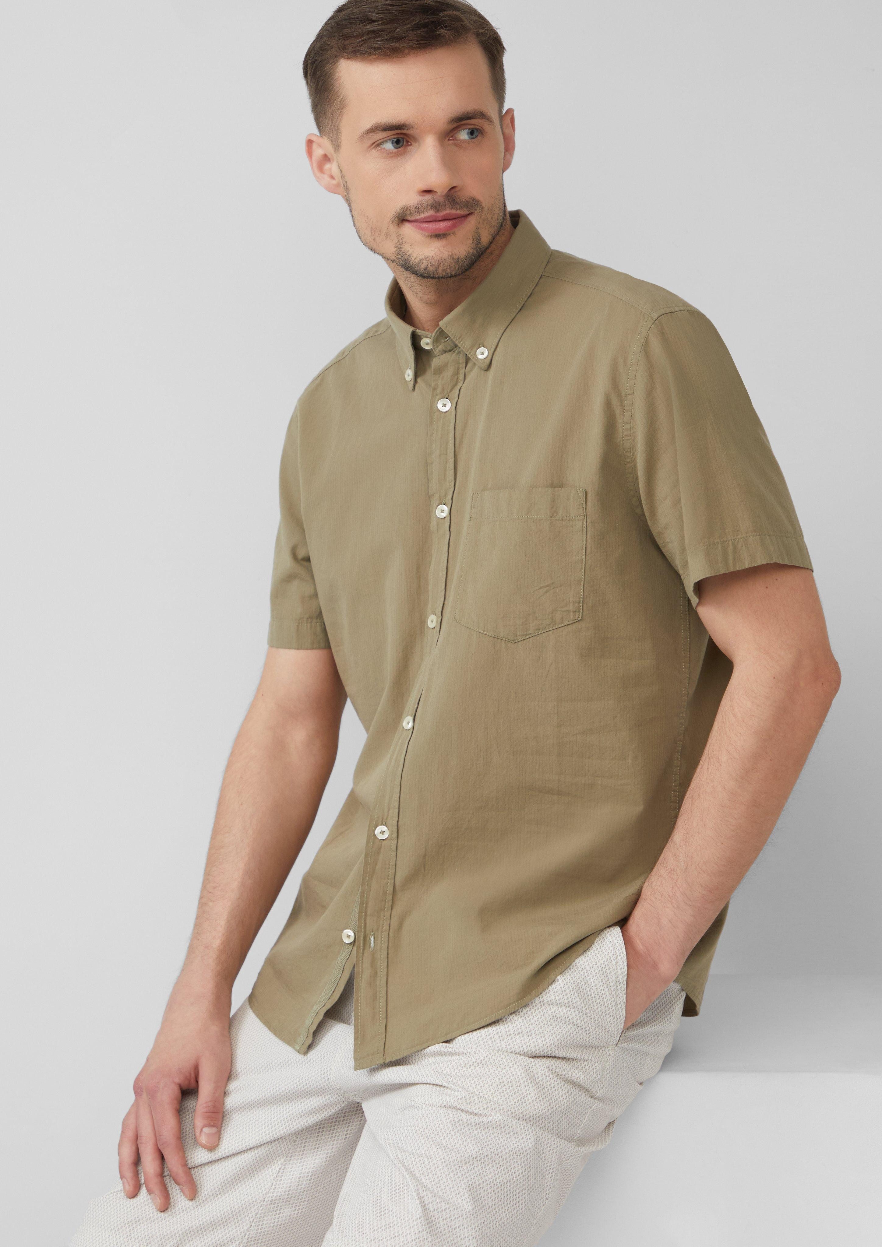 s.Oliver Kurzarmhemd Regular Fit: Kurzarmhemd mit günstig online kaufen