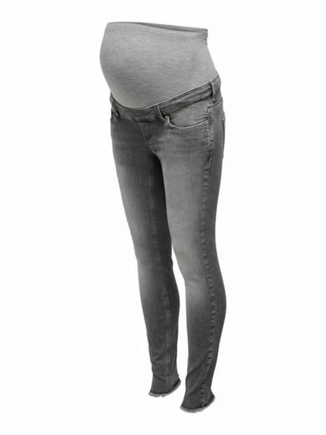 ONLY Olmblush Ankle Raw Mid Rise Jeans Damen Grau günstig online kaufen