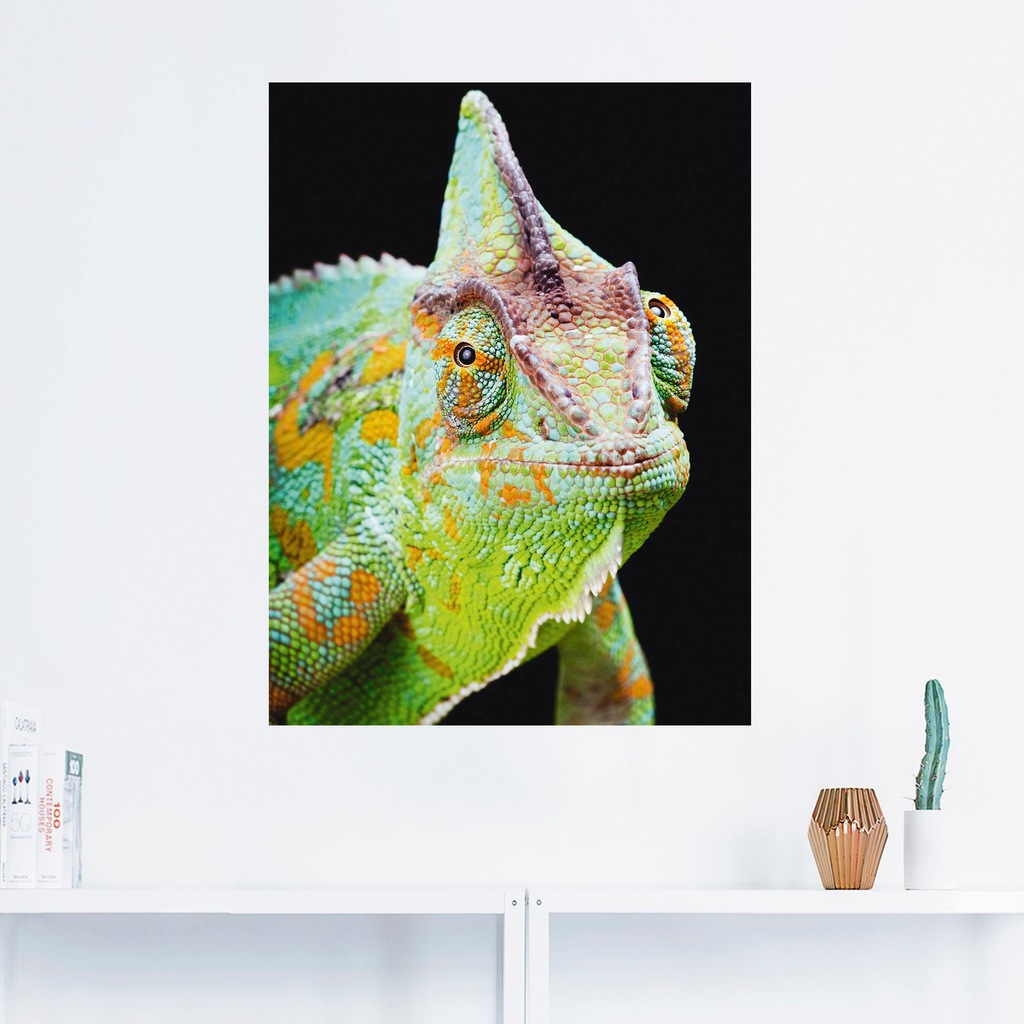 Artland Wandbild "Yemen Chamäleon", Reptilien, (1 St.), als Alubild, Outdoo günstig online kaufen