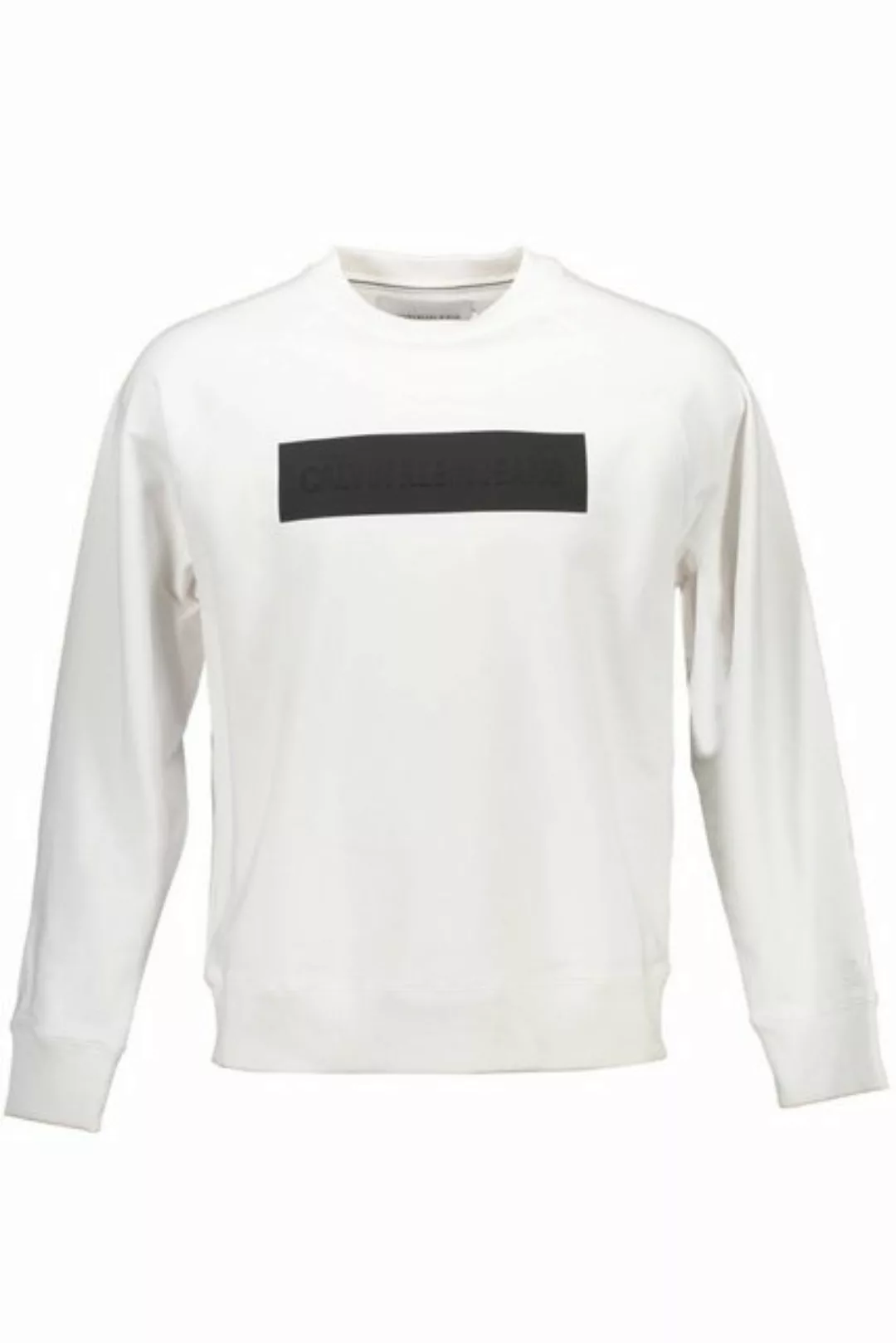 Calvin Klein Jeans Sweatshirt Stylisches Herren Weißes Sweatshirt - Langarm günstig online kaufen