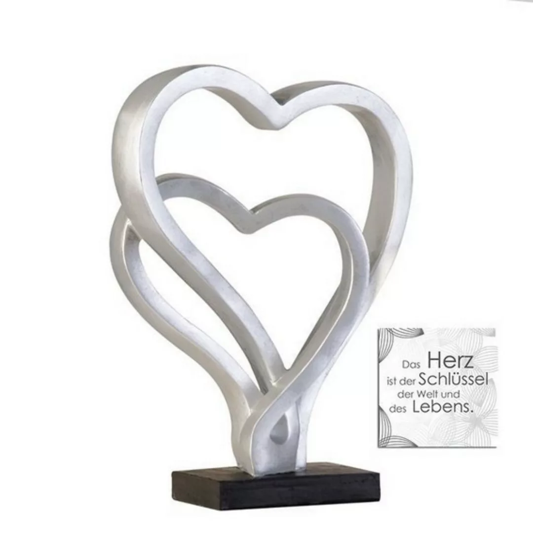Skulptur Hearts | 300 x 230 mm | Dekoideen Wohnzimmer günstig online kaufen