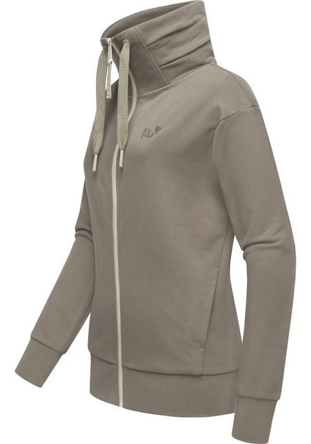 Ragwear Sweatjacke Shocky sportliche Damen Zip-Hoodie mit Kordeln günstig online kaufen