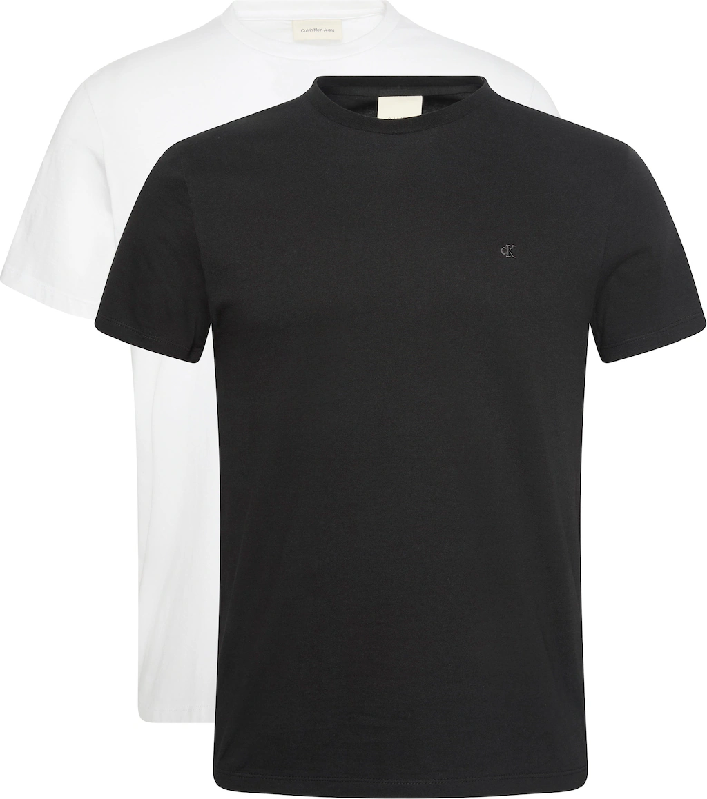 Calvin Klein T-Shirt "SS STRETCH COTTON SLIM TEE 2PK", (Packung, 2 tlg.), R günstig online kaufen