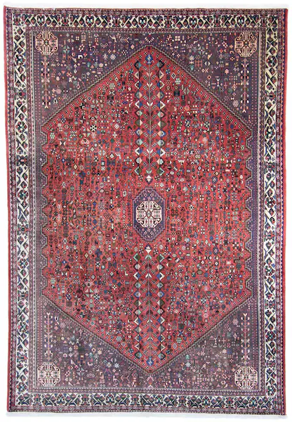 morgenland Wollteppich »Abadeh Medaillon Rosso 292 x 198 cm«, rechteckig günstig online kaufen