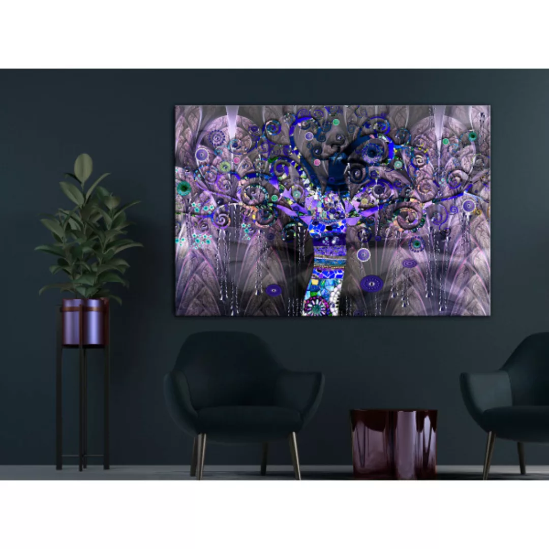 Leinwandbild Klimt Tree in a Very Peri Key (1 Part) Wide XXL günstig online kaufen
